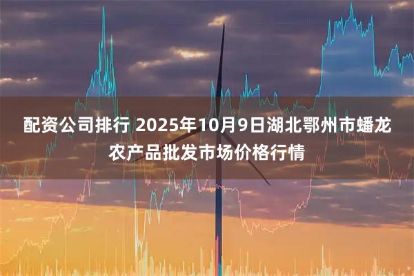 配资公司排行 2025年10月9日湖北鄂州市蟠龙农产品批发市场价格行情